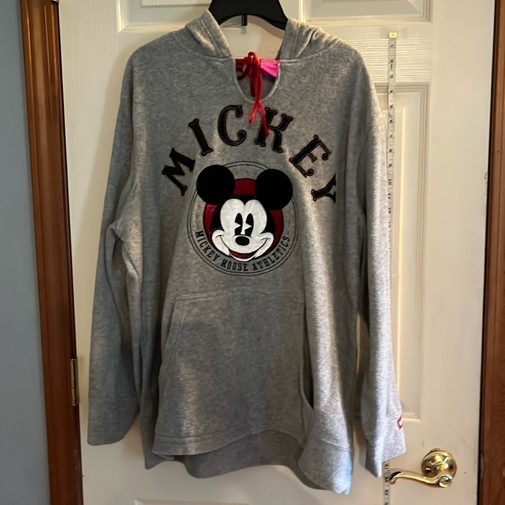 The wonderful world of Disney-2X(18-20)gray fleeceMickey Mouse hoodie/sweatshirt